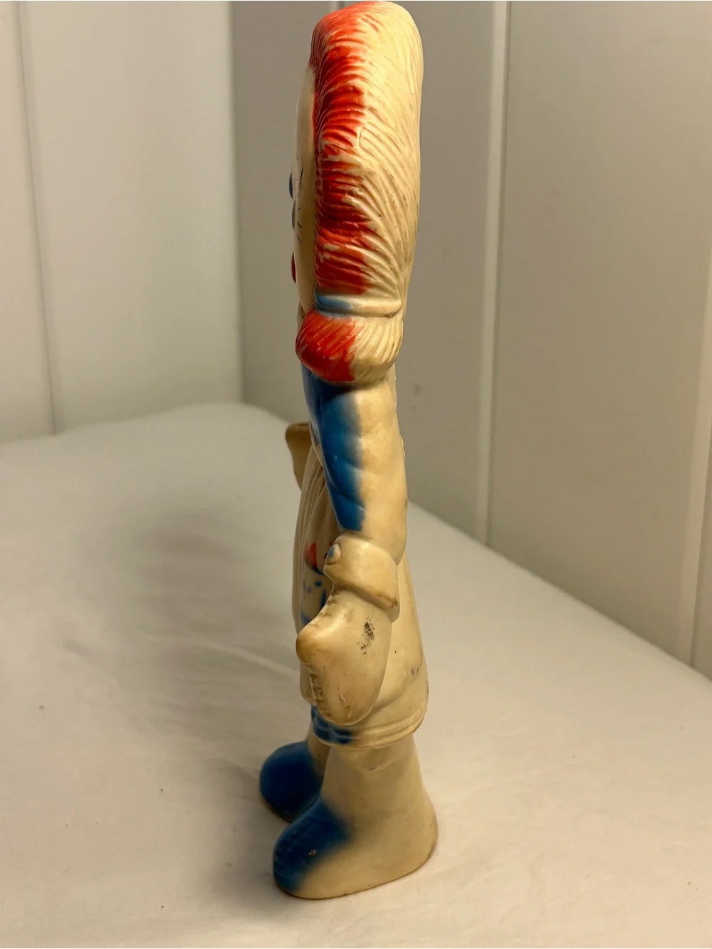 Vintage 1962 Jolly Blinker Raggedy Ann Rubber Squeak Toy Doll 60s retro